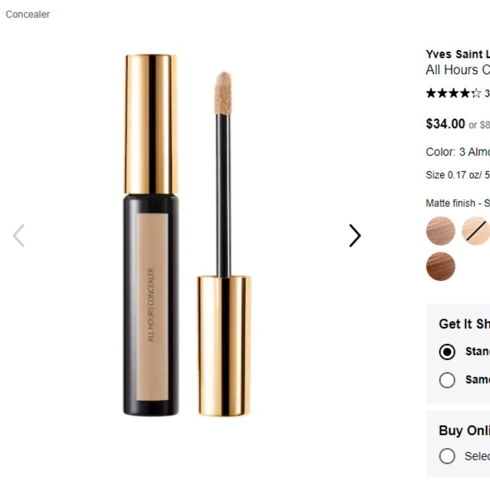 Yves Saint Laurent All Hours Concealer color: 3 Almond